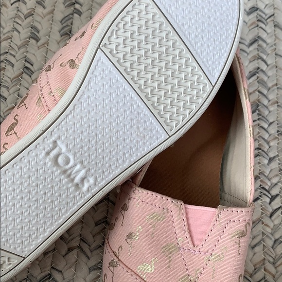 Brand New pink flamingo toms size 6 - Picture 2 of 2